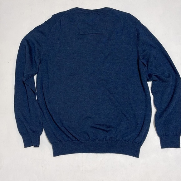 Calvin Klein 100% Merino Wool Men V Neck Sweater Size XL - Picture 9 of 10